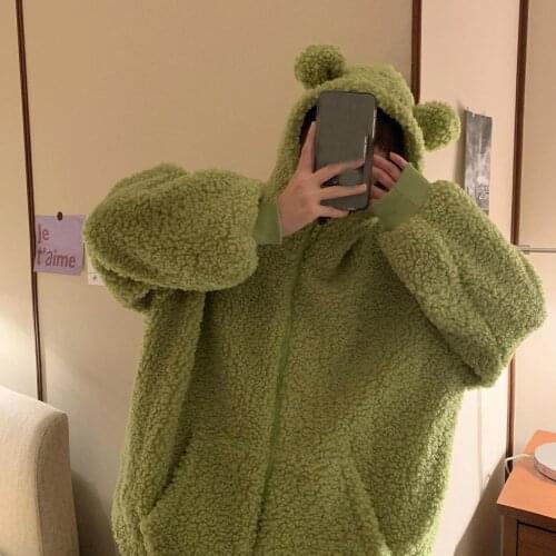 Harajuku Hoodie Women Oversized Sweatshirt Women Casual Fleece Hoodie Long Sleeve Pullover Loose Sudadera Mujer Bluza Damska