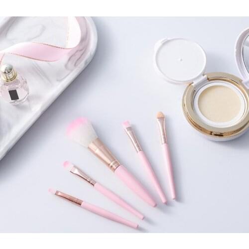 5Pcs/SetMakeup Brushes Set For Foundation Powder Blush Eyeshadow Concealer Lip Eye Make Up Brush Cosmetics Beauty Tools