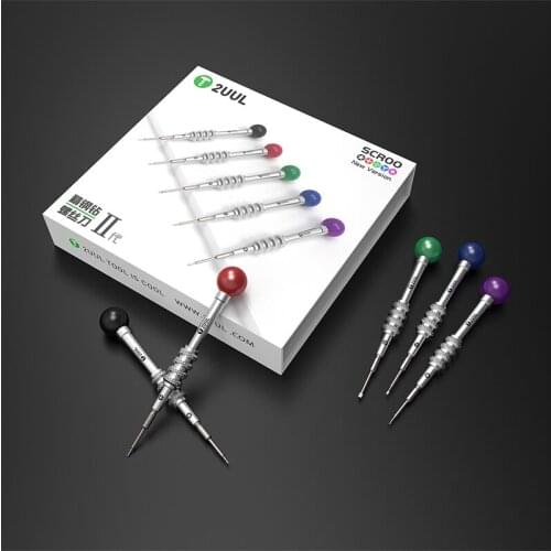 2020 New 2UUL Screwdriver Durable P2 0.8mm PH000 1.2mm Y0.6 T2 Convex Cross 2.5mm for Phone Tablet Watches Repair Tools