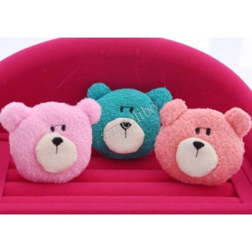 Random Color Diy Cartoon Bear Children Hair Accessory Gift Clothes Decoration Material Apparel Accessories Wholesale