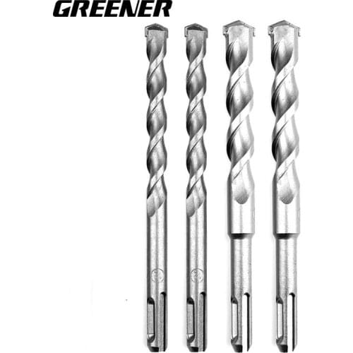 Round handle Electric Hammer Drill Bits 6/8/10/12/14/16/18/20mm Cross Type Tungsten Steel Alloy for Masonry Concrete Rock Stone