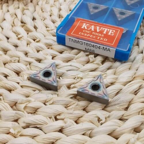 KAVTE TNMG160404 TNMG160408-MA MS JMS Outer circle Lathe Turning Tools Inserts Colorful coating, Special for stainless steel