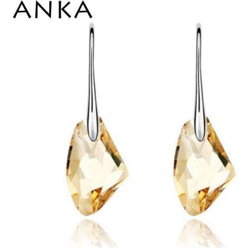 ANKA Jewelry Crystal Pendant Drop Earring Big Crystal Earrings For Women Gift Crystals from Austria #84887
