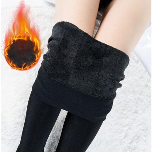 Winter Thick Leggings Pantyhose Woman Casual Warm Tights Black Slim Pantyhose Super Elastic Casual Pants 2021 Christmas Gift