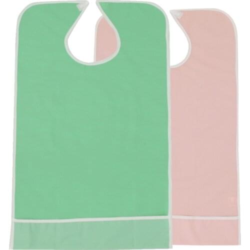 2 x Patients Feeding Bib Clothing Protector Elderly Aid Apron for Eating