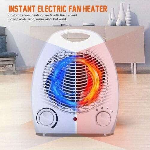 2021 New Electric Space Heater Fan- Indoor Heater 1000W/2000W Electric Heater Air Heating