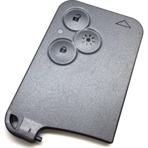 5pcs/lot Replacement 3 Buttons Smart Key Card Case for Renault Espace Remote Card Fob