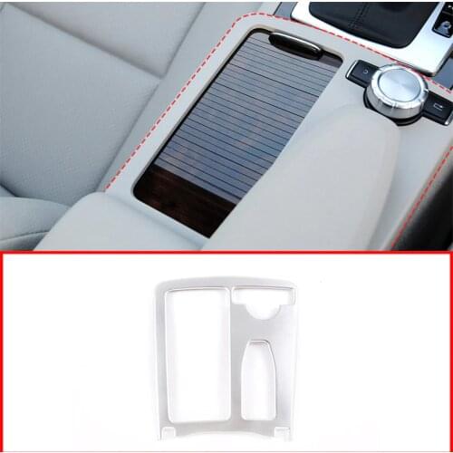 For Mercedes Benz C Class W204 2008-2014 Car ABS Central Console Cup Holder Frame Trim E Class Coupe C207 W212 2010-12 R H D