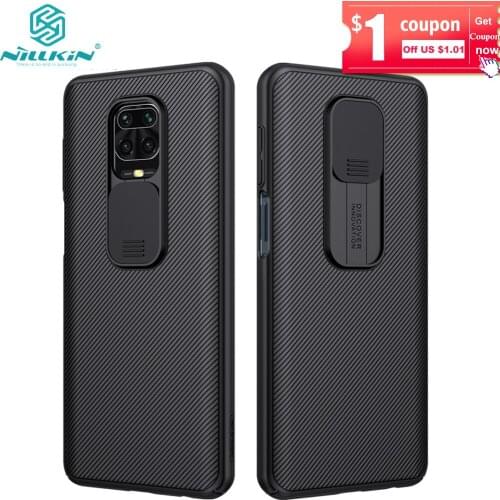 NILLKIN for Xiaomi POCO X3 NFC/Poco M3/Mi 10 Pro lite/RedMi K30/ Note 9 Pro/10X Pro Case,Camera Protection Slide Protect Cover