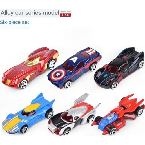 6pcs/set Children 's Alloy Sports Car 1:64 Mini Racing Model Boys Toys Birthday Gift Christmas Present
