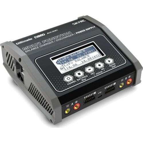SKYRC D260 Dual Channel Battery Charger Discharger 260W 14A AC/DC for 1-6S Lipo Battery RC FPV Racing Drone Quadcopter RC Parts