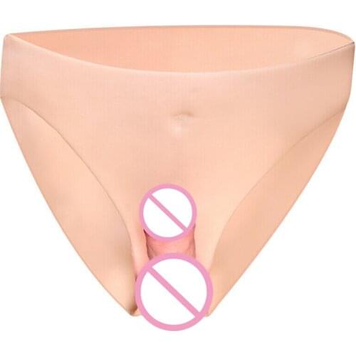 Hollow/Solid Silicone Strap-on Dildo Elastic Panties Realistic Dildo Wear Pants Masturbation Device For Woman Lesbian Sex Toy