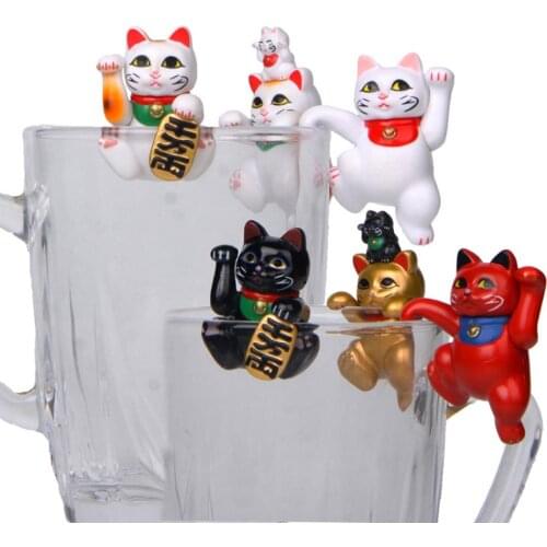 1pc New cute Cartoon Cosplay Toys Animal dog cat The Edge of Cup Action Figure Doll Collection Model Toy Doll Gift Toys