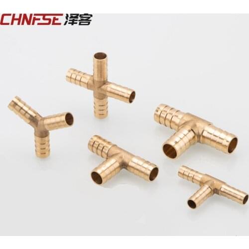 Fittings Connector Copper Pagoda Air Fuel Water Tube Brass Barb Pipe Fitting Barbed Joint Coupler Adapter For 4mm 5 6 8 10 12