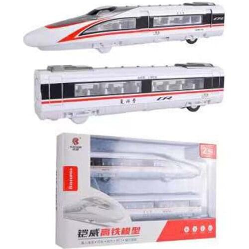 KAIWEI Toy CHSR CRH High-speed Train Locomotive China Bullet Train Metro Liner Alloy Metal Vehicle with Voice Light Color Box