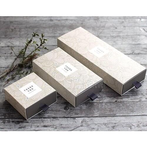 Paperboard Drawer Gift Boxes DIY Packing Box for Handmade Soap Tea/Candy/Cake/Biscuit/Chocolate