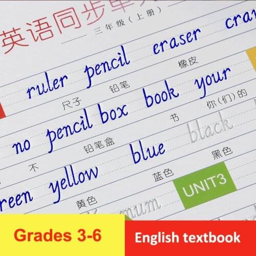 3 Pcs English Italic Groove Practice Copybook Reusable Books Children Beginners Exercises Calligraphy For Adult Livro Livres New