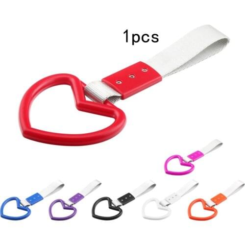 Tsurikawa Ring Heart-Shaped Train Bus Handle Hand Strap Drift Charm Strap Drift Auto Accessories Car Styling Bumper Warning Ring
