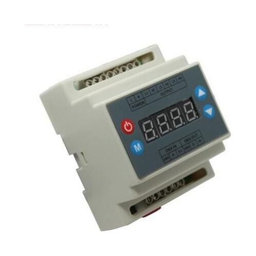 DMX302 DMX triac dimmer led brightness controller Trailing edge AC90-240V high voltage 3CH x1A/CH for led strip panel light