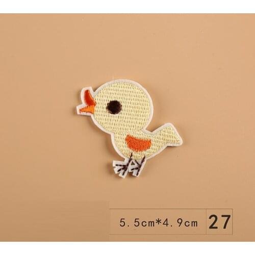 PGY 1PCS A car Strawberry Patch Rabbit Cartoon sunlight Ironing Patches Cheap Embroidered Little bear Patches For Kids Clothes