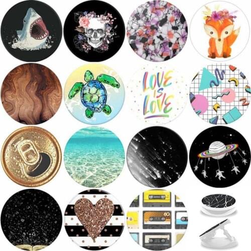 Hot Cute Animal Попсокет Round Popped Phone Holder подставка под телефон Popular Pocket Socket Stand Girp Ring