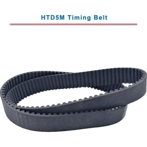 Timing belt HTD5M 605/610/615/620/625/630/635/640/645 circle-arc teeth belt width 15/20/25/30 mm teeth pitch 5mm