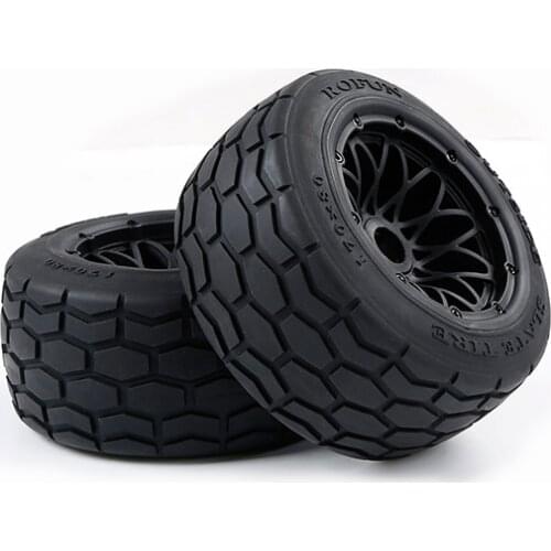 1/5 Scale Baja Rear Gravel All-Terrain Tires on 5 Spoke Wheels Fits HPI Baja 5B LOSI 5IVE-T or Desert buggy XL