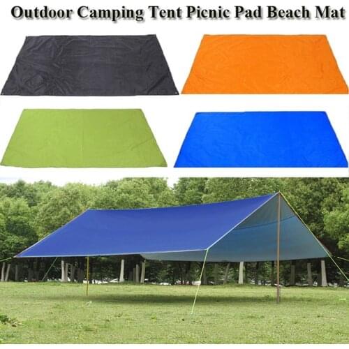4 Size Awning Sun Shelter Beach Outdoor Camping Garden Sun Awning Canopy Sunshade Hammock Rain Fly Tarp Waterproof Tent Shade