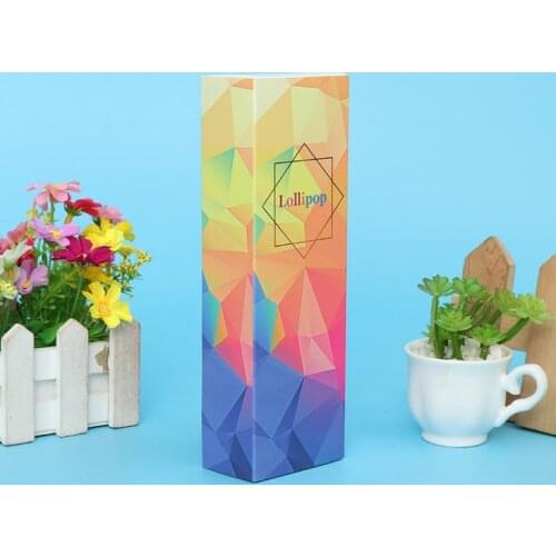 7ml recycled plastic square lip gloss tube/lip gel tube/private label lip gloss tube Package box