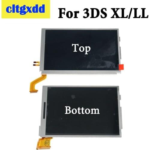 Cltgxdd Top Upper & Bottom Lower LCD Display Screen Replacement For Nintendo 3DS XL LL 3DSXL 3DSLL