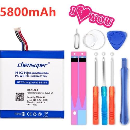 100% Original chensuper 5800mAh HAC-003 Battery For Nintend Nintendo HAC-S-JP/EU-C0, Switch Console HAC-001