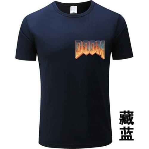 15Color New Design T-Shirt Doom Game Men Natural Short Sleeve T Shirt Fashion Games Teenage Unique Women T Shirts GG-66 55