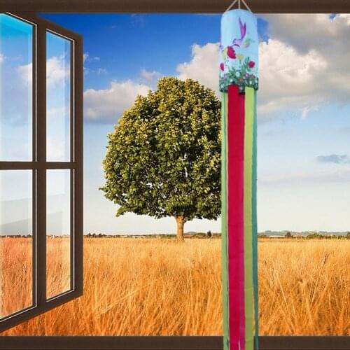 5 Feet Twin Hummingbird Windsock Outdoor Hanging Windsock Bag Wind Cone Weathervane Courtyard Garden Decor Ornament Dropshipping