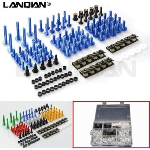 5mm/6mm Aluminium CNC Universal Motorcycle Fairing Bolts Nuts Fastener Clips Screws New For Suzuki Honda Yamaha