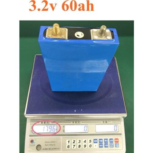 4pc Lifepo4 3.2v High Capacity 60Ah Battery 5C 300A Discharge Diy Battery Pack for 12V 24V Electric Car Electric Motorboat Ebike