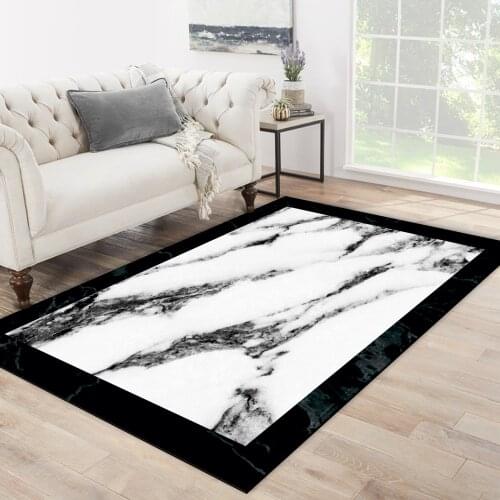 White grey black color black line frame grey patterned carpet modern carpet living room bedroom rug free shipping soft textured