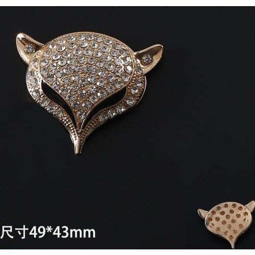 Dodower brand 5pc water drill fox DIY cell phone shell ornament 3D sticker