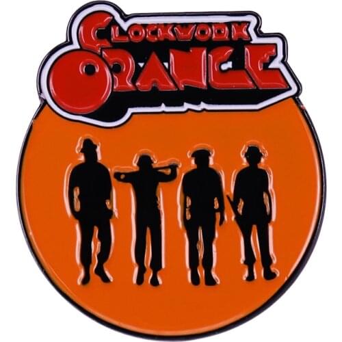 Alex DeLarge Pin Stanley Kubrick Movie Brooches A Clockwork Orange badge Antisocial Personality Disorder Psychopath