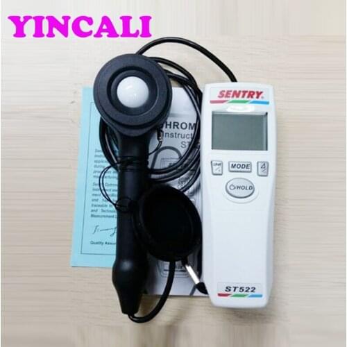 Newly Chroma Light Meter ST-522 Color temperature illuminometer Chroma Meter Temperature Brightness LED Lamps Color Tester ST522