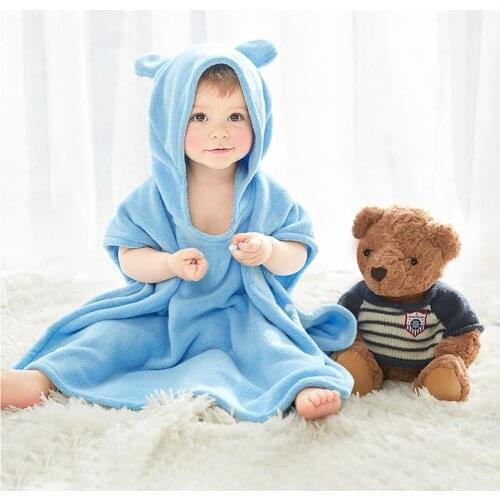 Baby bath towels cute bear hooded blanket Bedding Swaddle Children kids infant bathing Towel baby stuff