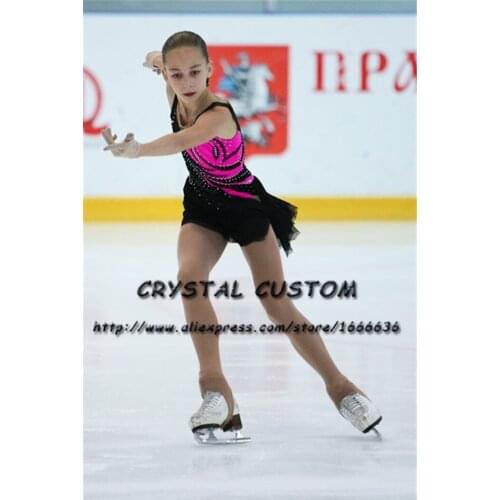 Crystal Custom Figure Skating Dress Girls New Brand Ice Skating Clothes For Competition DR4690