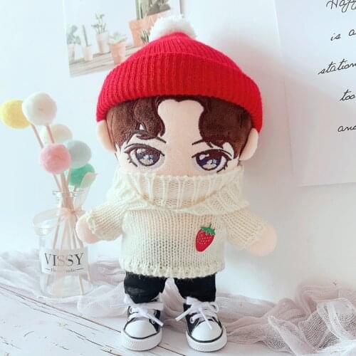 20cm movie star idol Plush Doll Suit Body-Shape Doll Accessories Birthday Present Replaceable Clothes Toys Gift