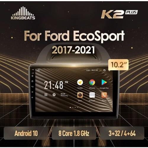 KingBeats Android Octa-Core head unit HU 4G in Dash Car Radio Multimedia Video Player Navigation GPS For Ford EcoSport Eco Sport 2017 - 2021 no dvd 2 din Double Din Android Car Stereo 2din