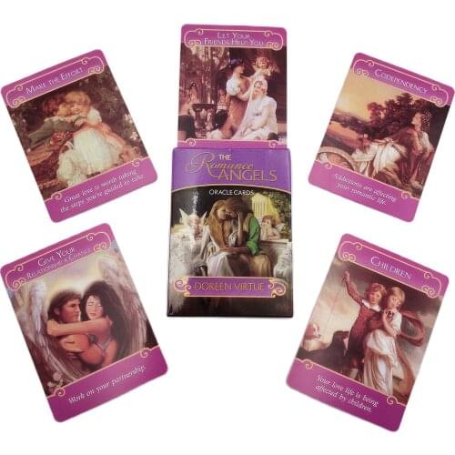 Tarot Cards Deck Romantic Angel Oracle Cards Love Divination Fate 44 Deck English Version Online Manual For Party Entertainment