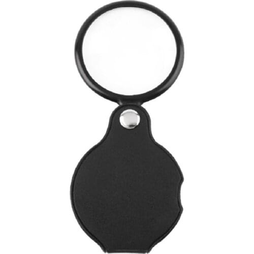 Mini Pocket 5X 50mm Folding Jewelry Magnifier Magnifying Eye Glass Loupe Lens