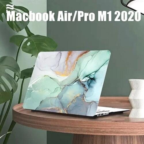 Laptop Fashion Case for Macbook Air Pro 13 M1 Chip A2337 A2338 Marble Cover for Macbook Pro16 A2141 Pro13 Touch Bar A2251 A2289