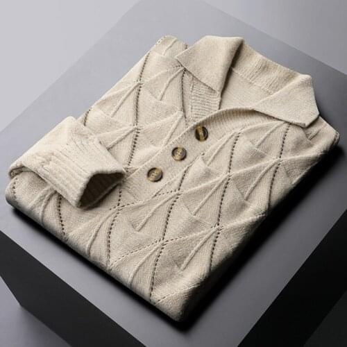 Classic Autumn Winter Male Sweaters High Quality Solid Color V Collar Chenille Casual Mens Sweaters Fashion Fit Man Sweaters