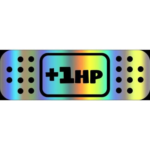 S51316# Various Sizes/Colors Car Stickers Vinyl Decal Cartoon 1HP BAND AID JDM Motorcycle Decorative Accessories Creative