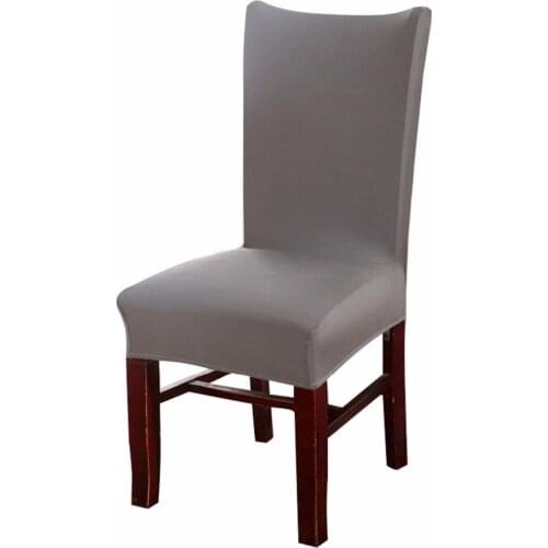 Plain Color Chair Cover Spandex Stretch Elastic Wedding Banquet Chair Covers Dining Seat Cover Pastoral