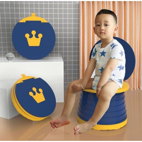 0-6 Years Old Childrens Potty Portable Folding Baby Plastic Potty Toilet Seat Outdoor Travel Camping Kids Infant Potty Trainer